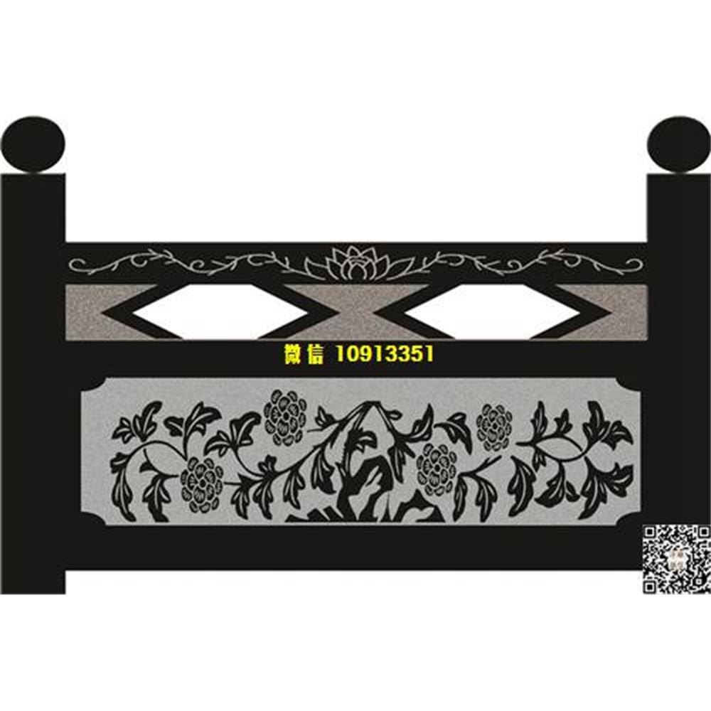 精雕图77牡丹花栏板精雕图线雕图线条图单线铣底图_电脑雕刻plt文泰矢量图精雕图浮雕图